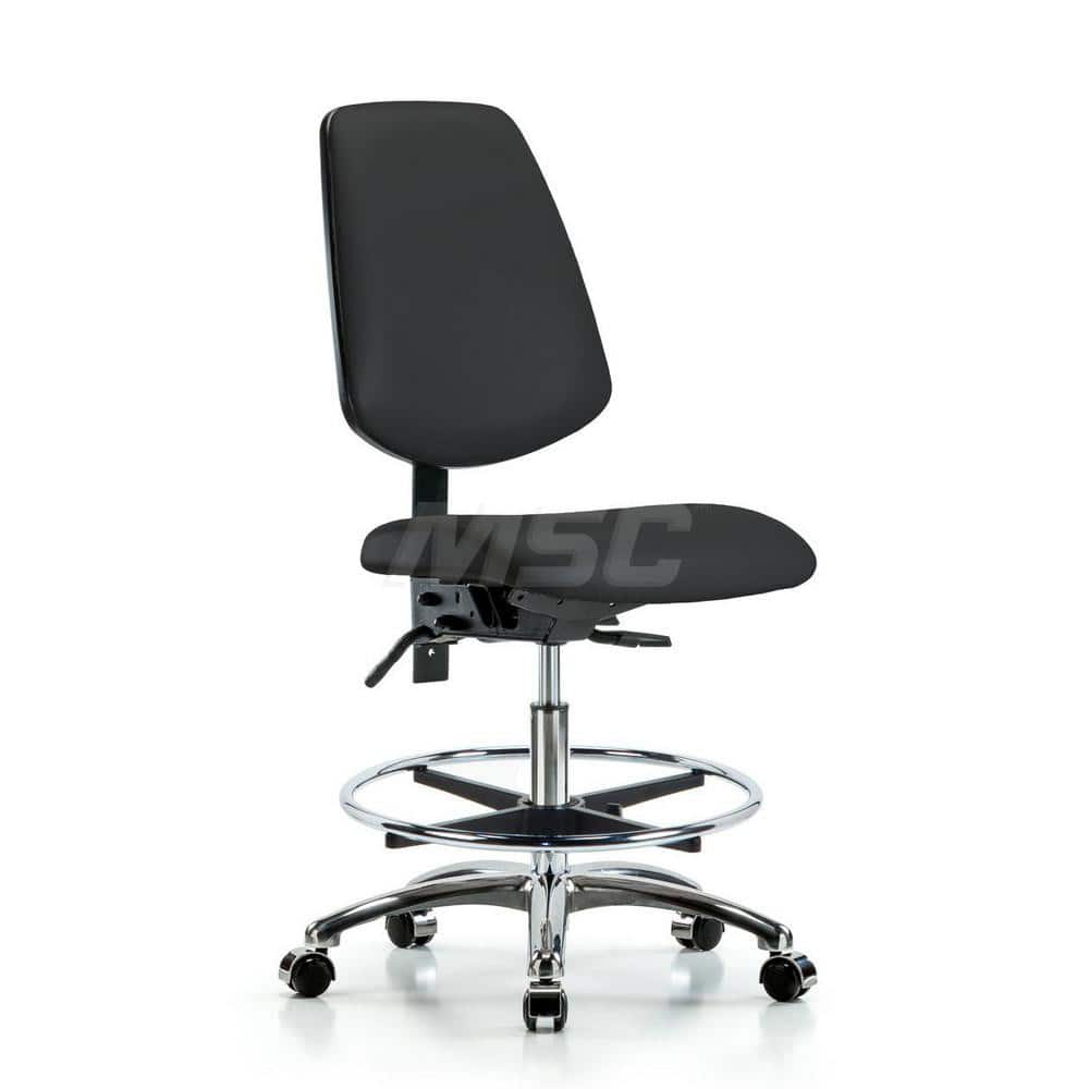 Task Chair: Vinyl, Black