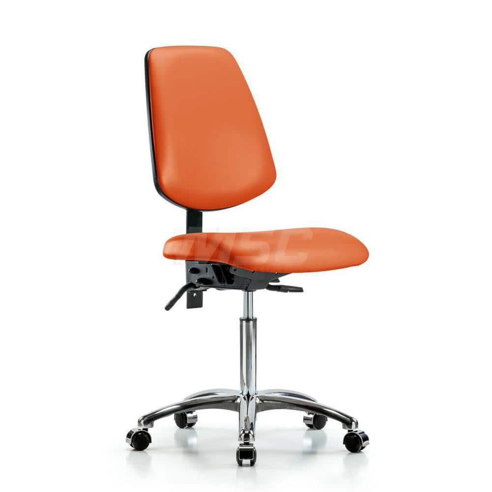 Task Chair: Vinyl, Orange Kist