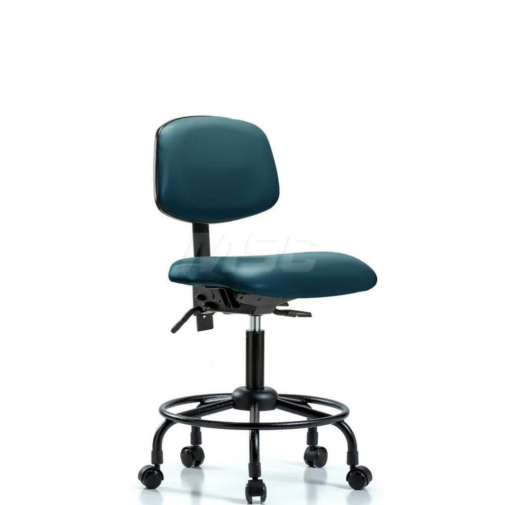 Task Chair: Vinyl, Marine Blue