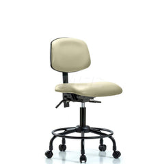 Task Chair: Vinyl, Adobe White