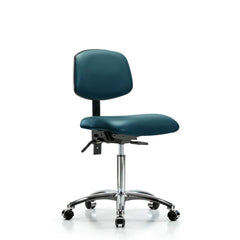 Task Chair: Vinyl, Marine Blue