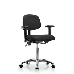 Task Chair: Vinyl, Black