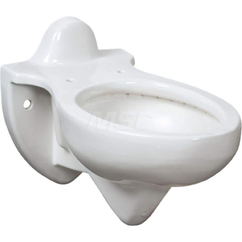 Toilets; Type: Top Spud Toilet Bowl; Bowl Shape: Elongated; Mounting Style: Wall; Gallons Per Flush: 1.6; Overall Height: 13-3/4; Overall Width: 14; Overall Depth: 25; Rim Height: 15-1/2; Trapway Size: 2-1/8; Rough In Size: 12.00; Material: Vitreous China