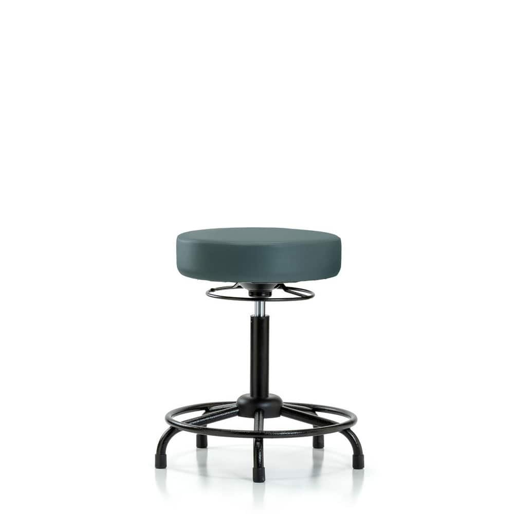 Lab Stool: Vinyl, 25″ Seat Width, 25″ Seat Depth Round Height