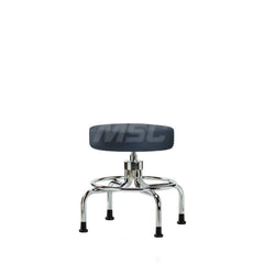 Lab Stool: Vinyl, 25″ Seat Width, 25″ Seat Depth Round Height