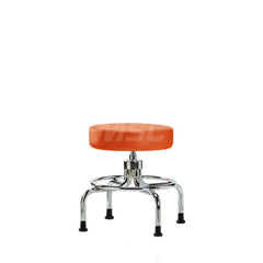 Lab Stool: Vinyl, 25″ Seat Width, 25″ Seat Depth Round Height