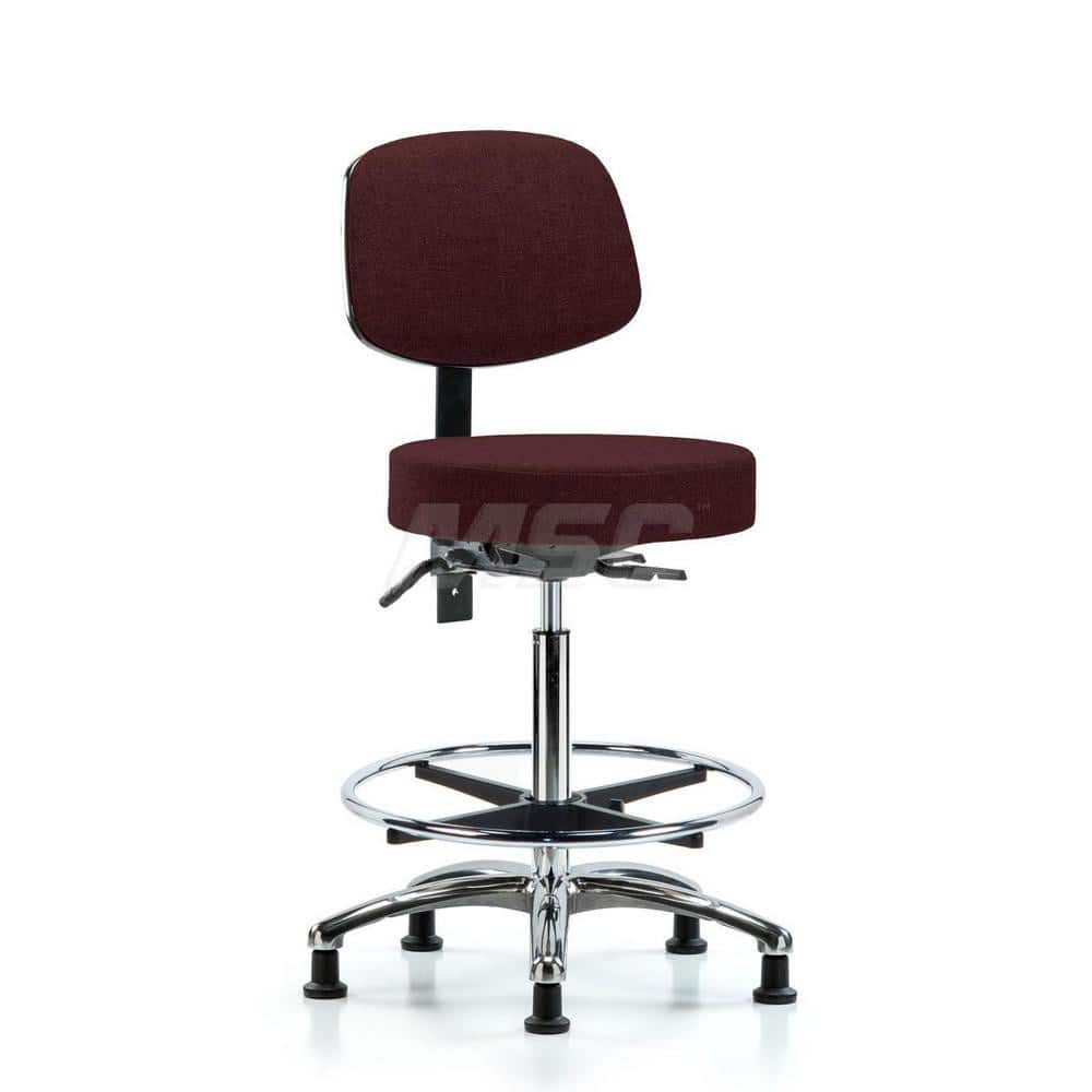 Adjustable Height Swivel Stool: Olefin, 25″ Seat Width, 25″ Seat Depth Round Height