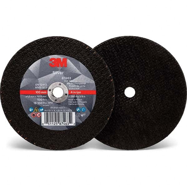 3M - 4 x 0.05, 3/8" Hole 60 Grit Ceramic Cutoff Wheel - A1 Tooling