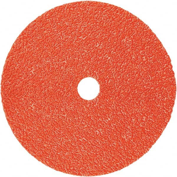 3M - 5" Diam, 7/8" Hole, 120+ Grit Ceramic Fiber Disc - A1 Tooling