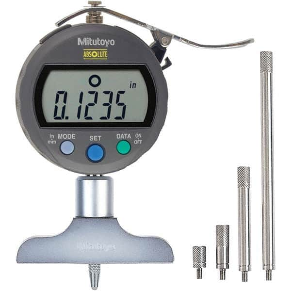 Mitutoyo - Electronic Depth Gages Minimum Measurement (Decimal Inch): 0 Maximum Measurement (Decimal Inch): 8.0000 - A1 Tooling