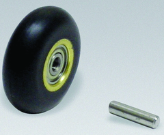 #11080 - 1 x 3/8'' - Rubber Contact Wheel W/Bearing & Shaft - A1 Tooling