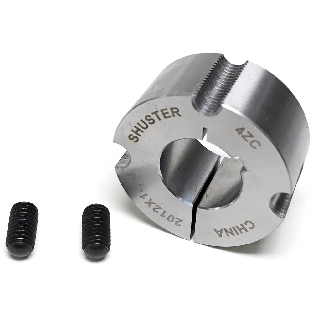 Shuster - 2" Bore, 1/2" Keyway Width x 1/4" Keyway Depth, Tapered Lock Sprocket Bushing - Exact Industrial Supply