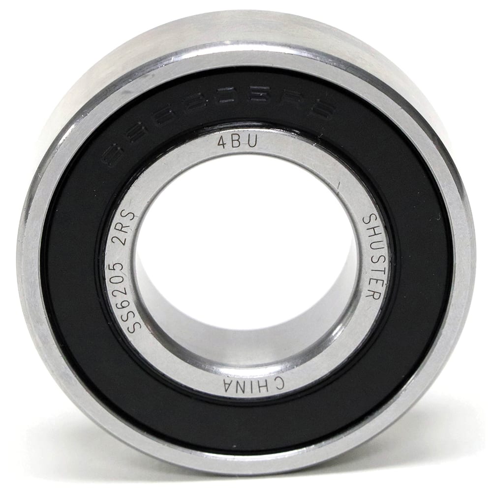 Shuster - SS6006 2RS, 30mm Bore Diam, 55mm OD, Double Seal Deep Groove Radial Ball Bearing - Exact Industrial Supply