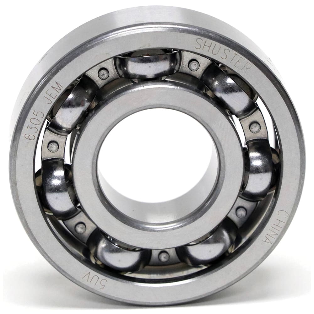 Shuster - 6307 JEM, 35mm Bore Diam, 80mm OD, Open Deep Groove Radial Ball Bearing - Exact Industrial Supply