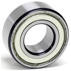 Shuster - 5311 ZZ, 55mm Bore Diam, 120mm OD, Double Shield Angular Contact Radial Ball Bearing - Exact Industrial Supply