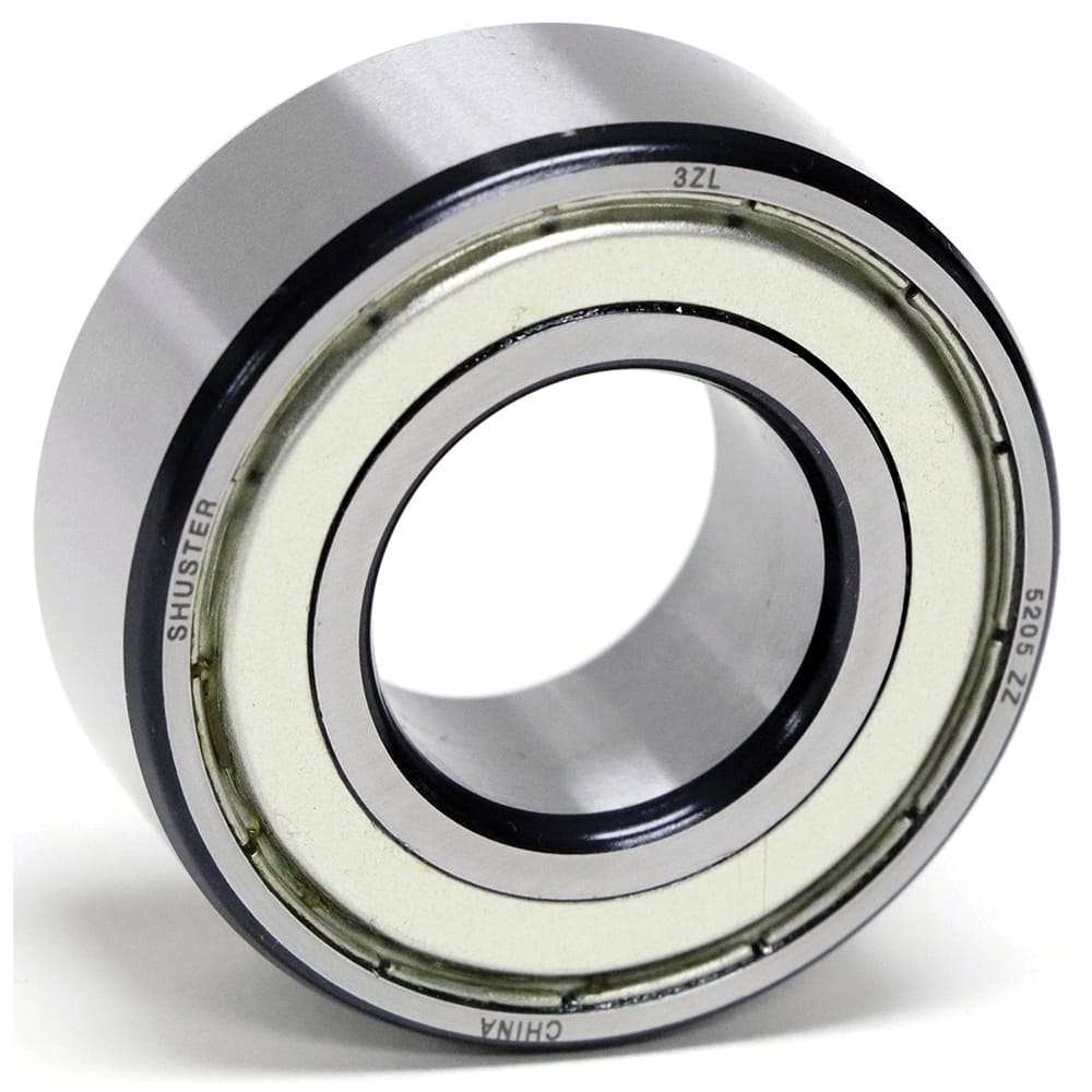 Shuster - 5306 ZZ, 30mm Bore Diam, 72mm OD, Double Shield Angular Contact Radial Ball Bearing - Exact Industrial Supply