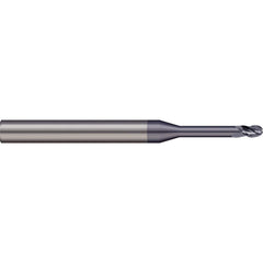 Micro 100 - Ball End Mills; Mill Diameter (Inch): 5/64 ; Mill Diameter (Decimal Inch): 0.0781 ; Number of Flutes: 2 ; Length of Cut (Decimal Inch): 0.1170 ; Material: Solid Carbide ; Overall Length (Inch): 2 - Exact Industrial Supply