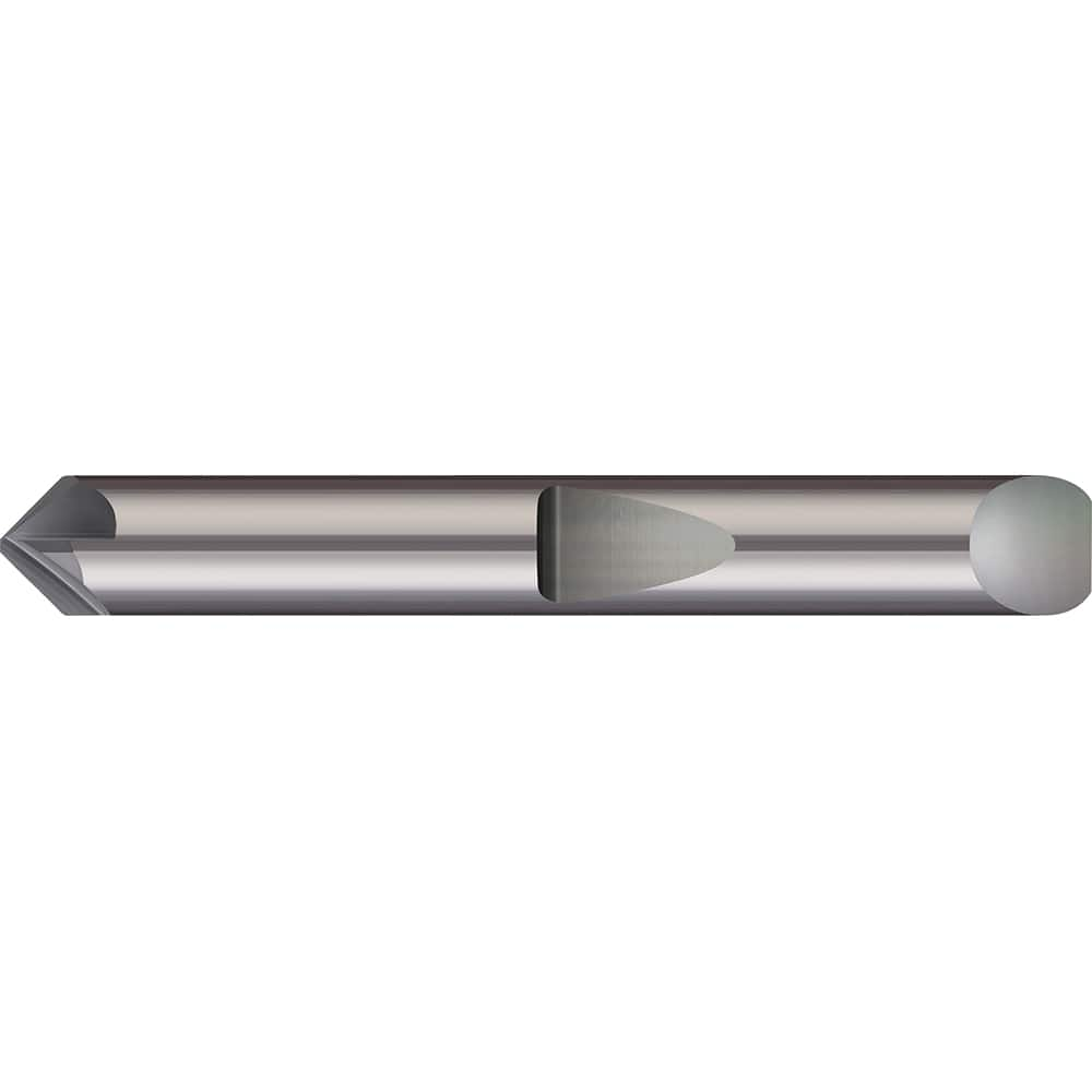 Micro 100 - 3/8" Diam 120°/60° 6-Flute Single End Solid Carbide Chamfer Mill - Exact Industrial Supply