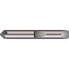 Micro 100 - 1/4" Diam 82°/98° 6-Flute Single End Solid Carbide Chamfer Mill - Exact Industrial Supply