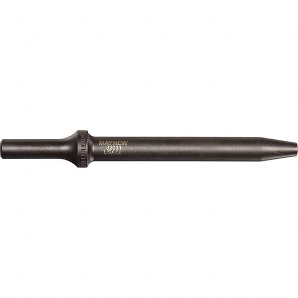 Mayhew - 1/8" Head Width, 6" OAL, Rivet Cutter Chisel - Round Drive, Round Shank, Steel - A1 Tooling