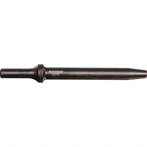 Mayhew - 5/32" Head Width, 6" OAL, Rivet Cutter Chisel - Round Drive, Round Shank, Steel - A1 Tooling