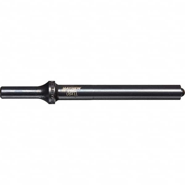 Mayhew - 1/2" Head Width, 6" OAL, Roll Pin Punch - Round Drive, Round Shank, Steel - A1 Tooling