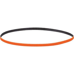 Dynabrade - 1/8" Wide x 12" OAL, 80 Grit, Ceramic Abrasive Belt - Ceramic, Coated, Y Weighted Cloth Backing, Wet/Dry - A1 Tooling