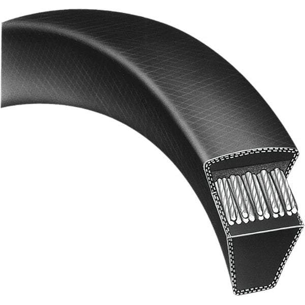 Bando - Section A, 1/2" Wide, 118" Outside Length, Timing Belt - Neoprene Rubber, Black, Variable Speed, No. A116 - A1 Tooling