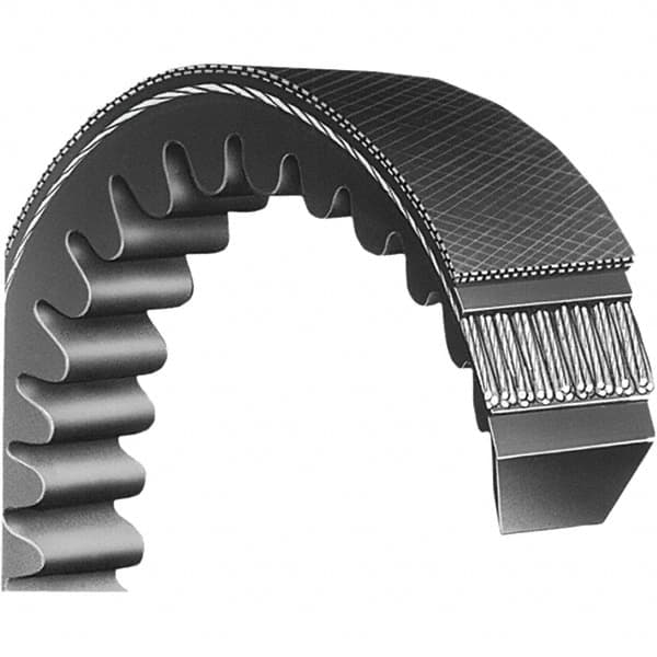 Bando - Section B, 3" Wide, 140" Outside Length, V-Belt - Neoprene Rubber, Black, Classic Banded, No. B136 - A1 Tooling