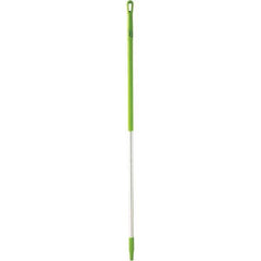 Vikan - 59 x 1-1/4" Aluminum Squeegee Handle - European Threaded Connection, Green - A1 Tooling