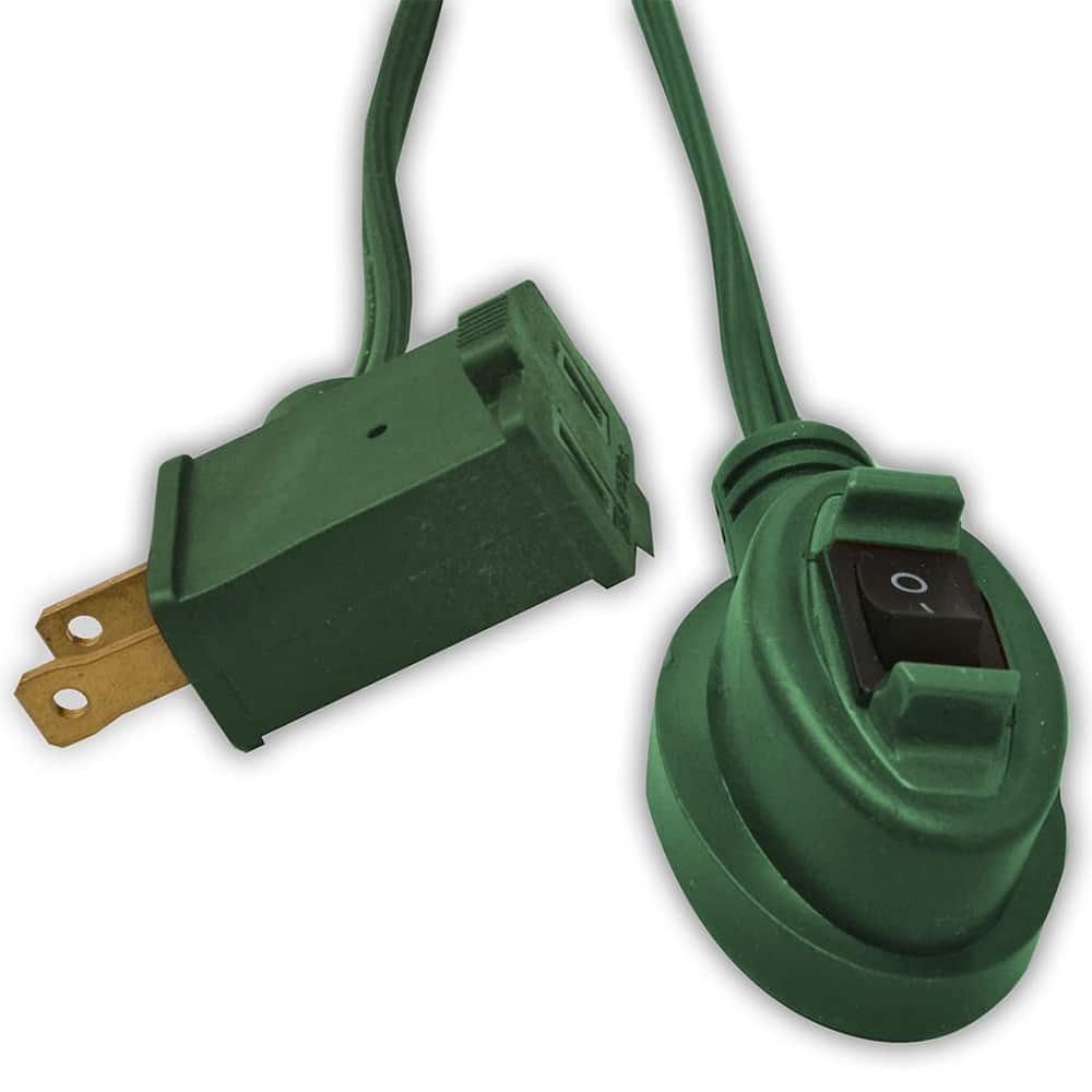 GoGreen Power - Power Cords; Cord Type: Replacement Cord ; Overall Length (Feet): 15 ; Cord Color: Green ; Amperage: 13 ; Voltage: 125 ; Wire Gauge/Number of Conductors: 16/2 - Exact Industrial Supply