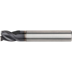 Corner Radius End Mill: 0.6969″ Dia, 3 Flutes, Solid Carbide 45 ° Helix, AlTiN Coated, Corner Radius End, Series MT601