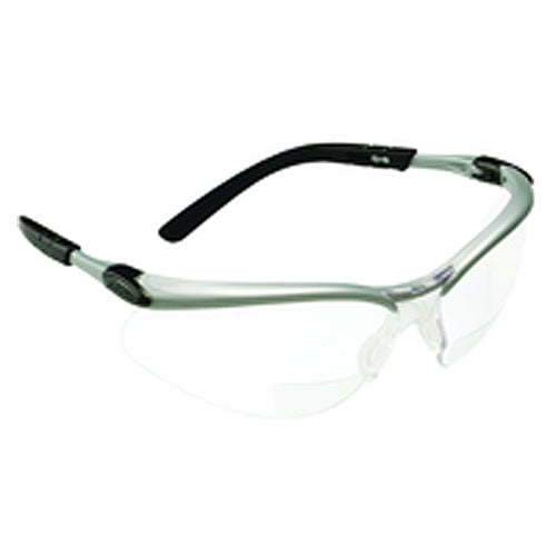 ‎3M BX Reader Protective Eyewear 11376-00000-20 Clear Lens Silver Frame +2.5 Diopter - A1 Tooling