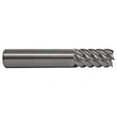 1/8 TuffCut SS 6 Fl High Helix TiN Coated Non-Center Cutting End Mill - A1 Tooling