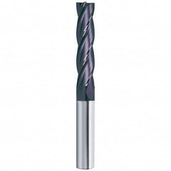 Guhring - 5/8", 2-1/4" LOC, 5/8" Shank Diam, 5" OAL, 4 Flute Solid Carbide Square End Mill - A1 Tooling