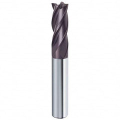 Guhring - 1/2", 1" LOC, 1/2" Shank Diam, 3" OAL, 4 Flute Solid Carbide Square End Mill - A1 Tooling