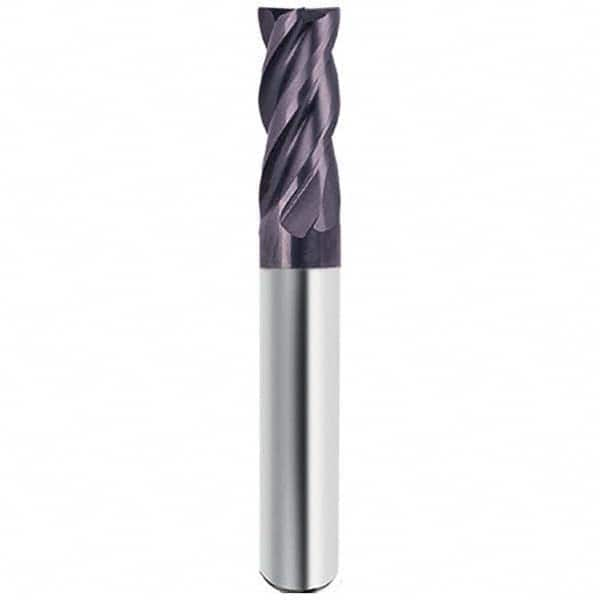 Guhring - 1/2", 1" LOC, 1/2" Shank Diam, 3" OAL, 4 Flute Solid Carbide Square End Mill - A1 Tooling