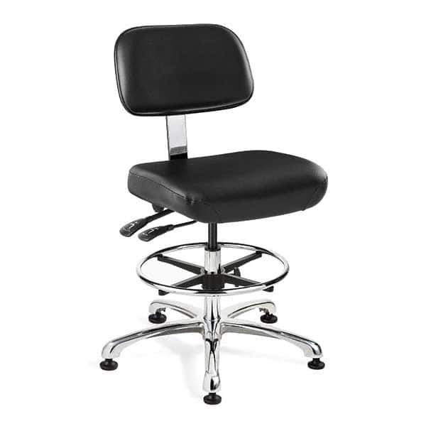 Bevco - 21-1/2 to 31-1/2" High Clean Room Swivel Chair - A1 Tooling