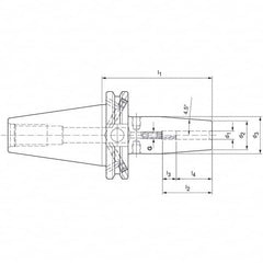 Mapal - Shrink-Fit Tool Holders & Adapters Shank Type: Taper Shank Taper Size: CAT40 - A1 Tooling