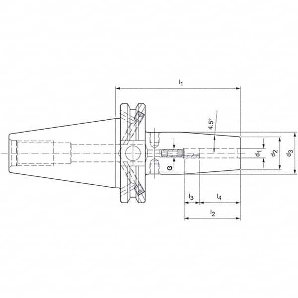 Mapal - Shrink-Fit Tool Holders & Adapters Shank Type: Taper Shank Taper Size: CAT40 - A1 Tooling