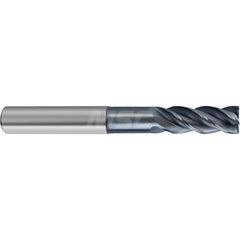 Square End Mill: 5/8'' Dia, 1-1/2'' LOC, 5/8'' Shank Dia, 5'' OAL, 4 Flutes, Solid Carbide Single End, AlCrN Finish, Helical Flute, Variable Helix, Centercutting, RH Cut, RH Flute, Series 6485