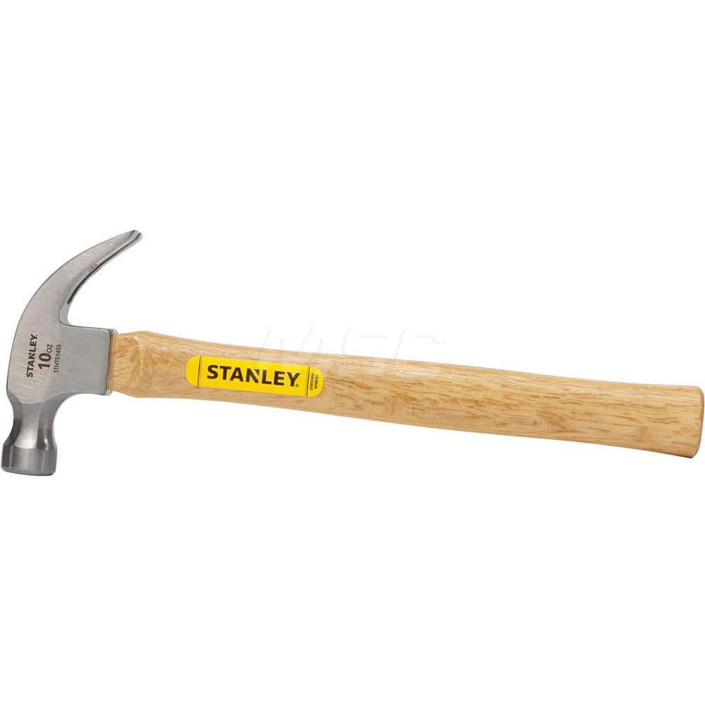 Nail & Framing Hammers; Claw Style: Curved; Head Weight Range: 10 oz. - 15 oz.; Overall Length Range: 10″ and Longer; Handle Material: Wood; Face Surface: Smooth; Head Weight (oz.): 10.00; Overall Length (Inch): 11-3/8; Head Material: Carbon Steel; Tool S