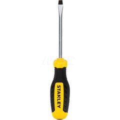 Slotted Screwdriver: 1/4″ Width, 8″ OAL, 4″ Blade Length