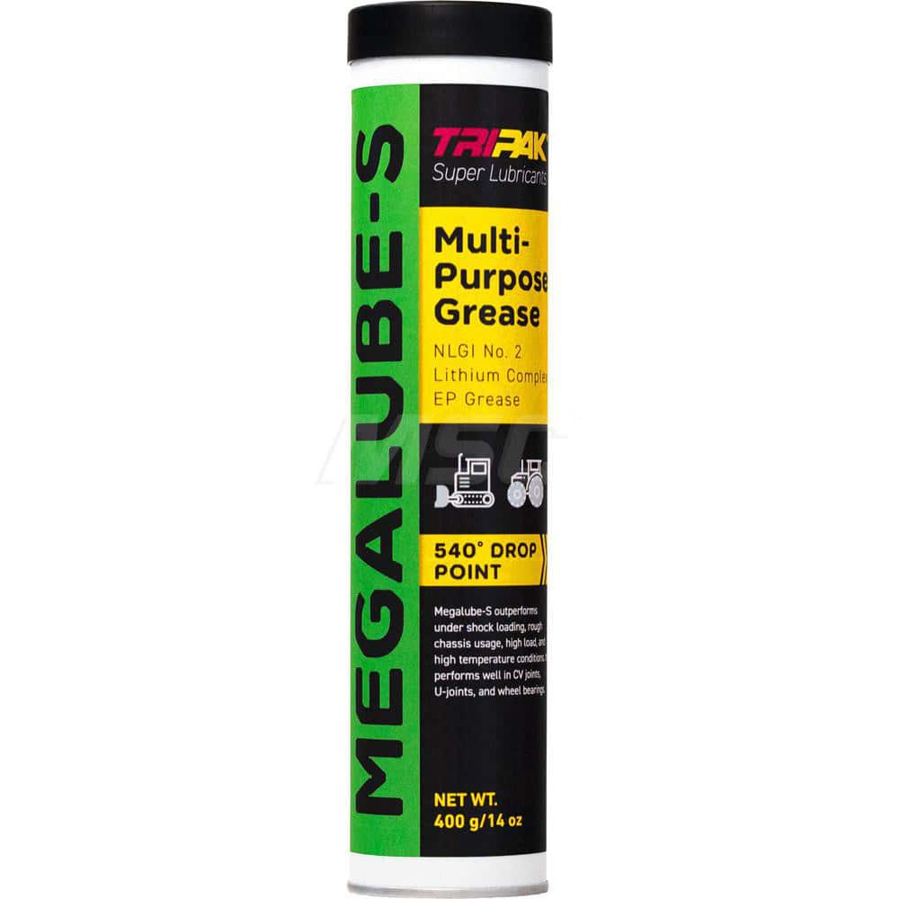 Lithium Complex Grease: 14 oz Case, Lithium Complex 540 ° F Max Temp, NLGI 2, Green