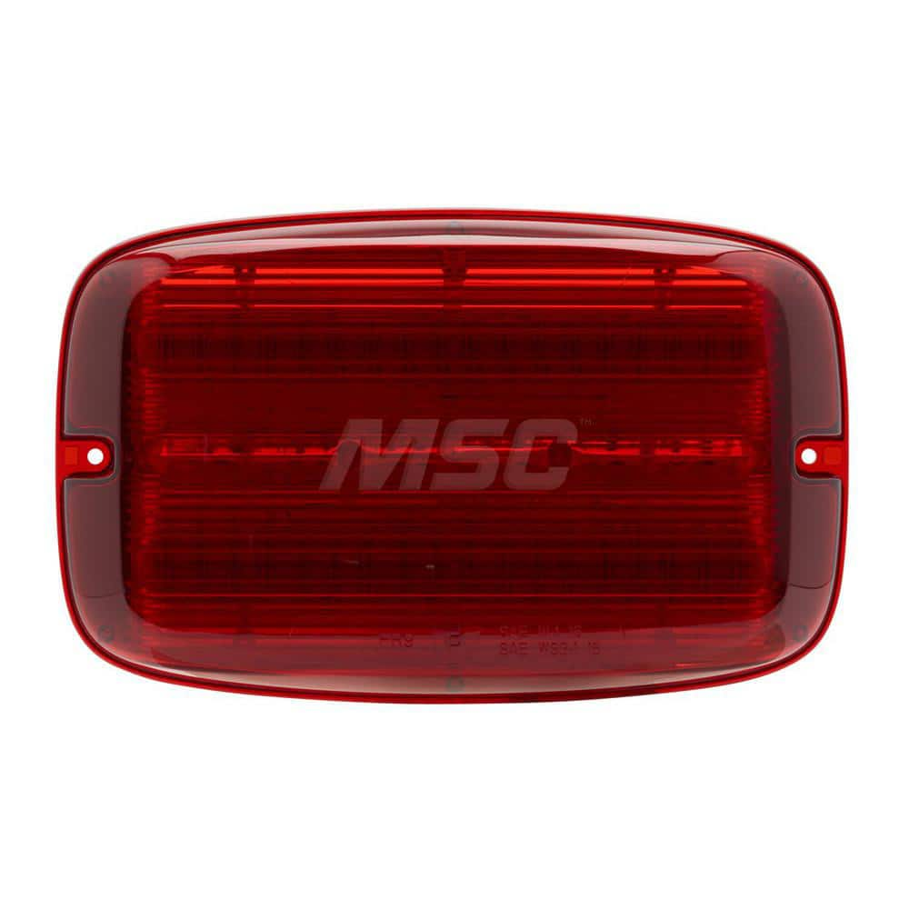 Emergency Light Assemblies; Type: Flashing Led Warning; Flash Rate: Variable; Flash Rate (FPM): 13; Mount: Surface; Color: Red; Power Source: 12 Volt DC