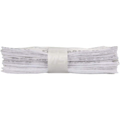 Wet Mop Pad: Hook & Loop, White & Gray Mop, Microfiber