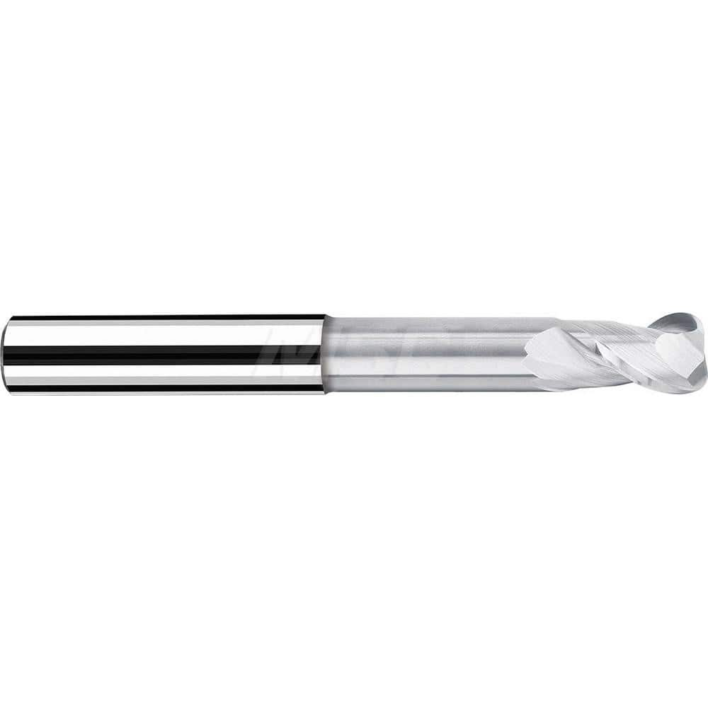 Corner Radius End Mill: 0.7874″ Dia, 0.8661″ LOC, 0.0394″ Radius, 2 Flutes, Solid Carbide 5.9449″ OAL, 0.7874″ Shank Dia, 40 ° Helix, Bright/Uncoated, Corner Radius End, Centercutting, Series AX