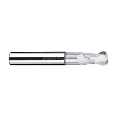 Corner Radius End Mill: 0.6299″ Dia, 0.7087″ LOC, 0.0787″ Radius, 2 Flutes, Solid Carbide 3.8189″ OAL, 0.6299″ Shank Dia, 40 ° Helix, Bright/Uncoated, Corner Radius End, Centercutting, Series AX-RV2