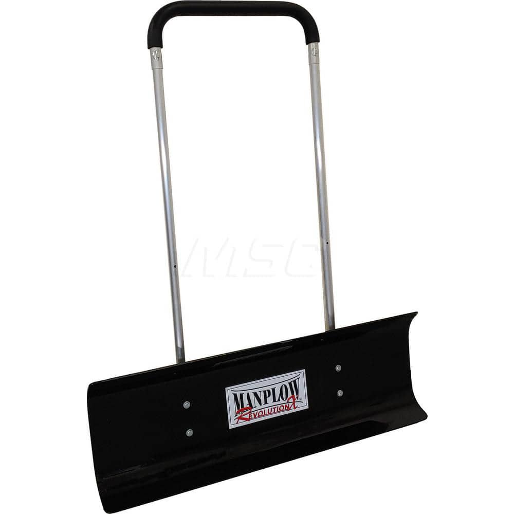 Snow Shovels & Scrapers; Type: Pusher Shovel; Blade Width (Decimal Inch): 40; Blade Material: Polyethylene; Handle Length (Inch): 48; 54.00; Blade Length: 16; Blade Thickness: .25; Blade Color: Black; Handle Type: Straight; Handle Material: Aluminum; Leng