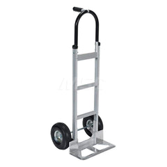 Aluminum Hand Truck: 500 lb Capacity, 20-3/4″ Wide, 18-1/4″ Deep, 53″ High Pneumatic Wheels